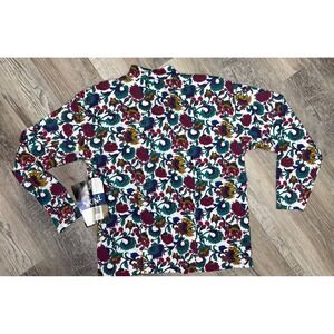 VTG Max & Diane Floral Paisley Long Sleeve Blouse Top Shirt Secretary Geek NWT S